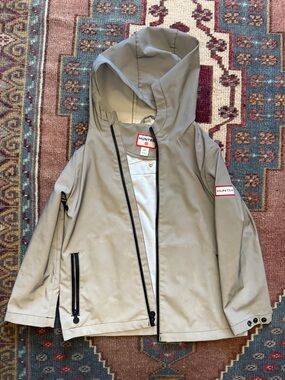 Hunter silver reflector Hooded Rain Jacket 5T